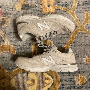 New balance 990v4 arctic fox grey/beige mens size 6.5 sneaker womens size 8.5